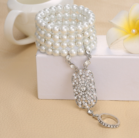 Pearl Bracelet Ring Attachment Set